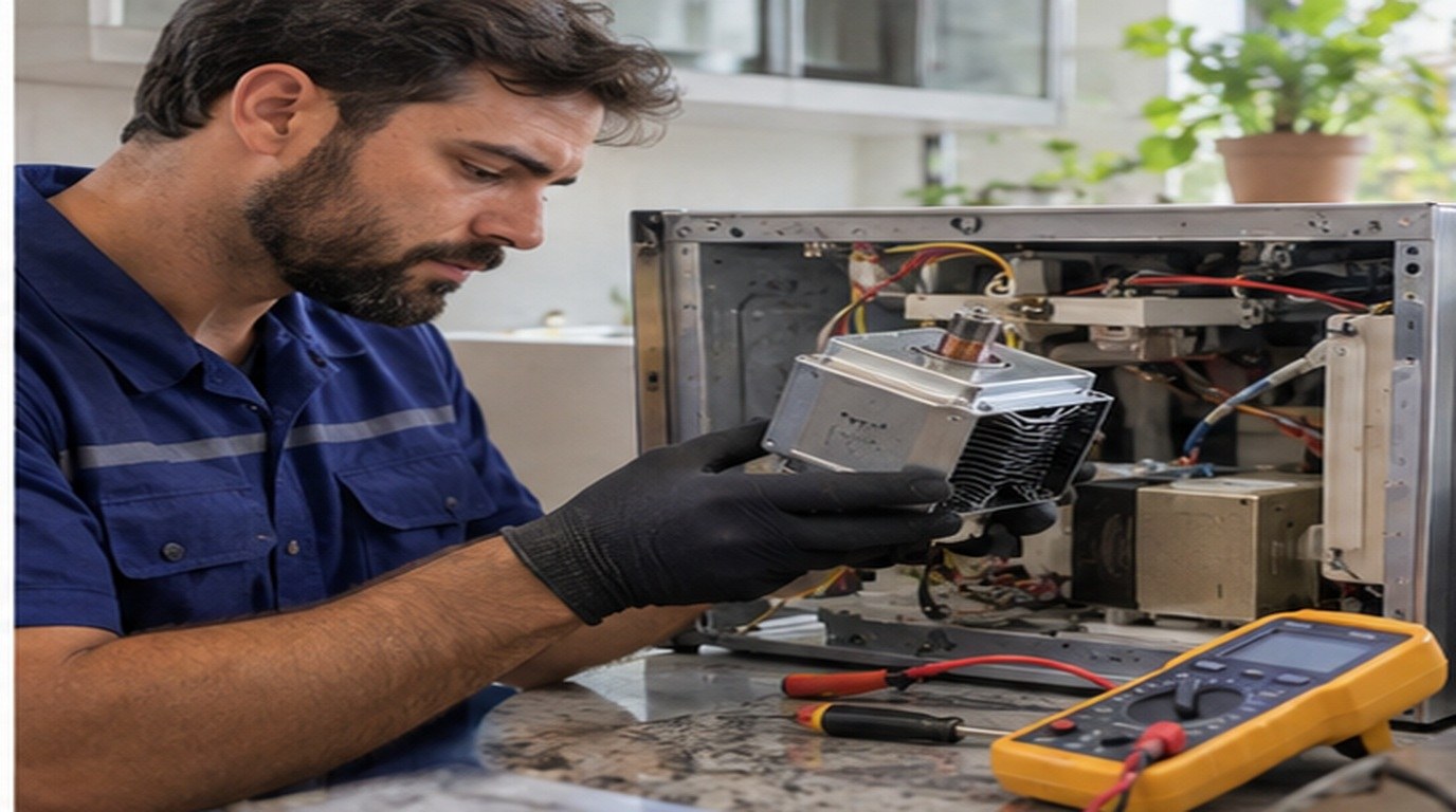 Conserto de micro-ondas em Guarapari‑ES: troca do magnetron