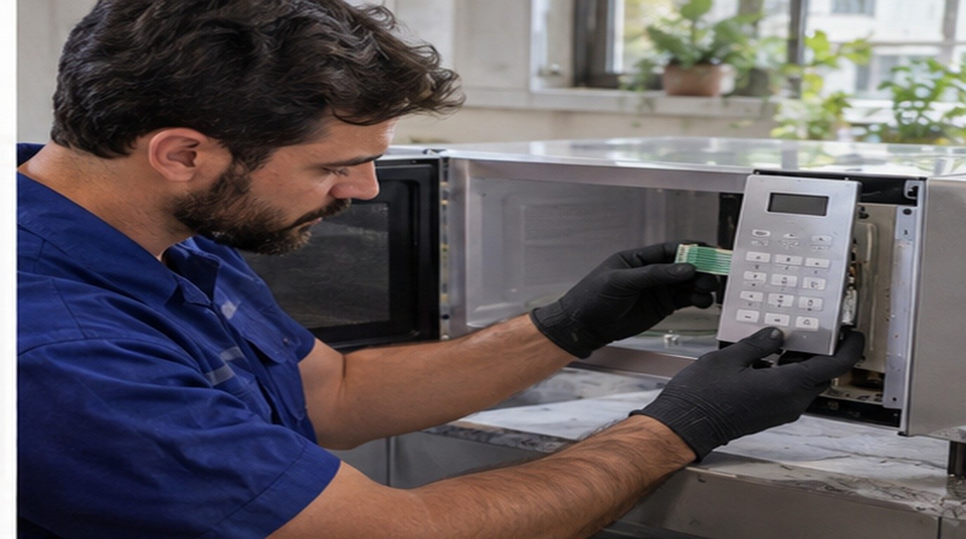 Conserto de micro-ondas em Guarapari‑ES: troca da membrana e do painel